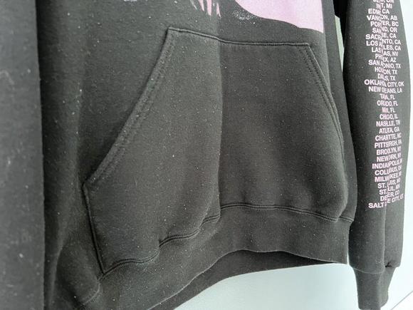 Ariana Grande Sweetener Tour Hoodie Concert Pink Sweatshirt Women’s Medium Tight - Picture 6 of 8